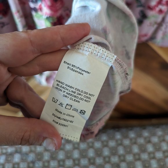 π 4 for $25 π Pink Floral Boho Bell Sleeve Babydoll Top Women's Size Small - Picture 7 of 9